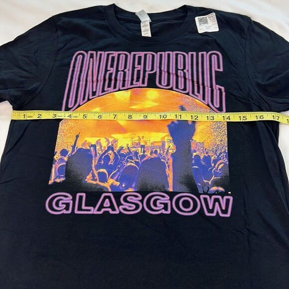 One Republic Glasgow Unisex Black Short Sleeve Graphic Tee Size Small - Picture 3 of 5